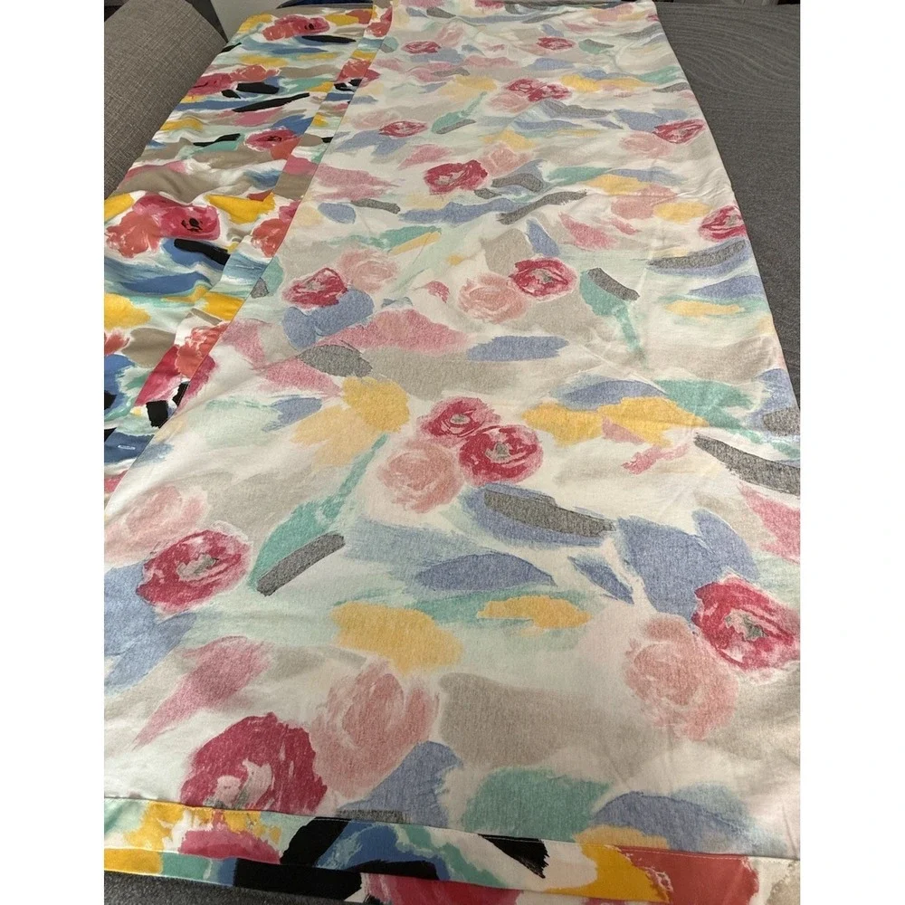 Kate Spade Shower Curtain‎ Paintball Floral Brushstrokes Abstract 68